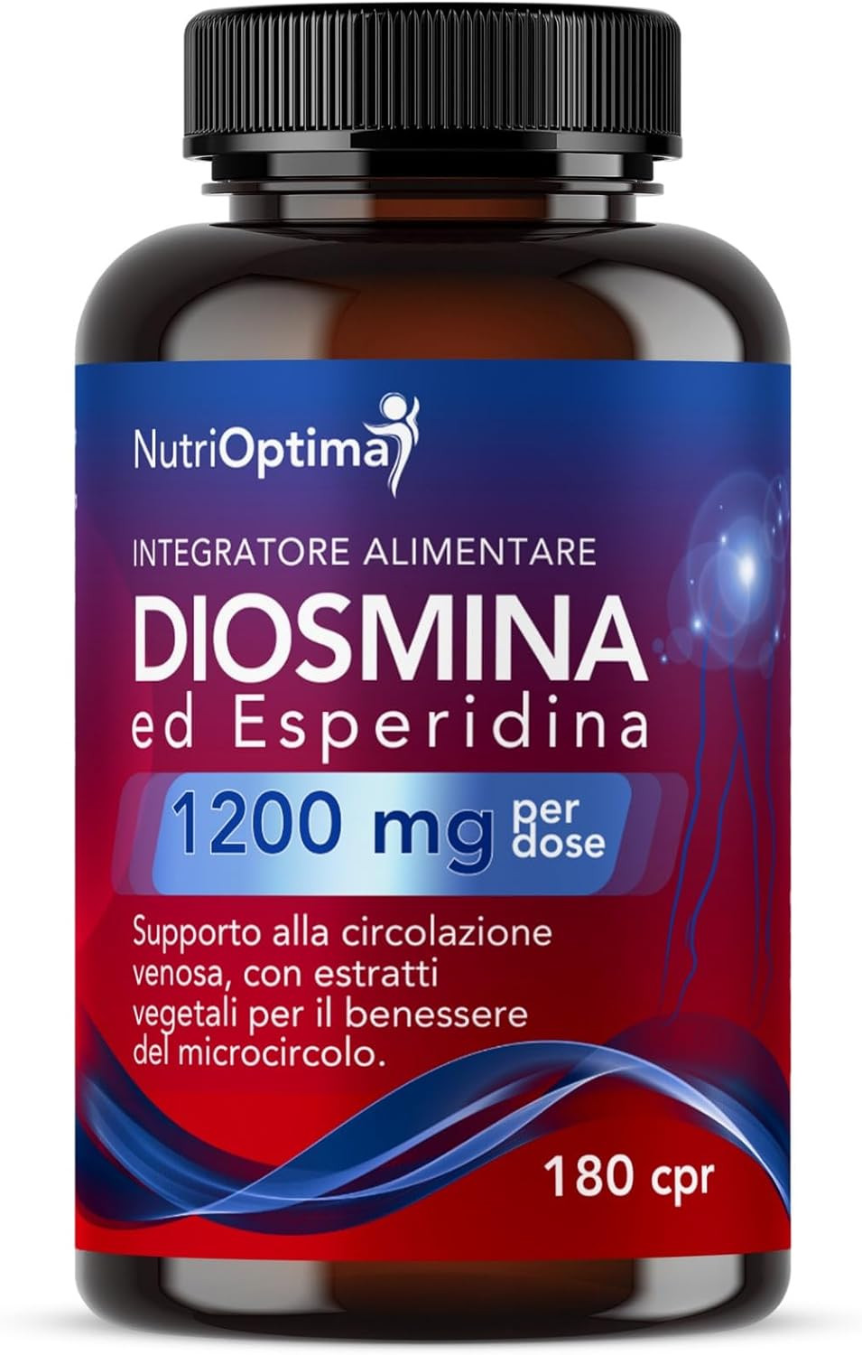 Diosmina Esperidina 1200 mg 180 Compresse - Benessere Gambe e Vene