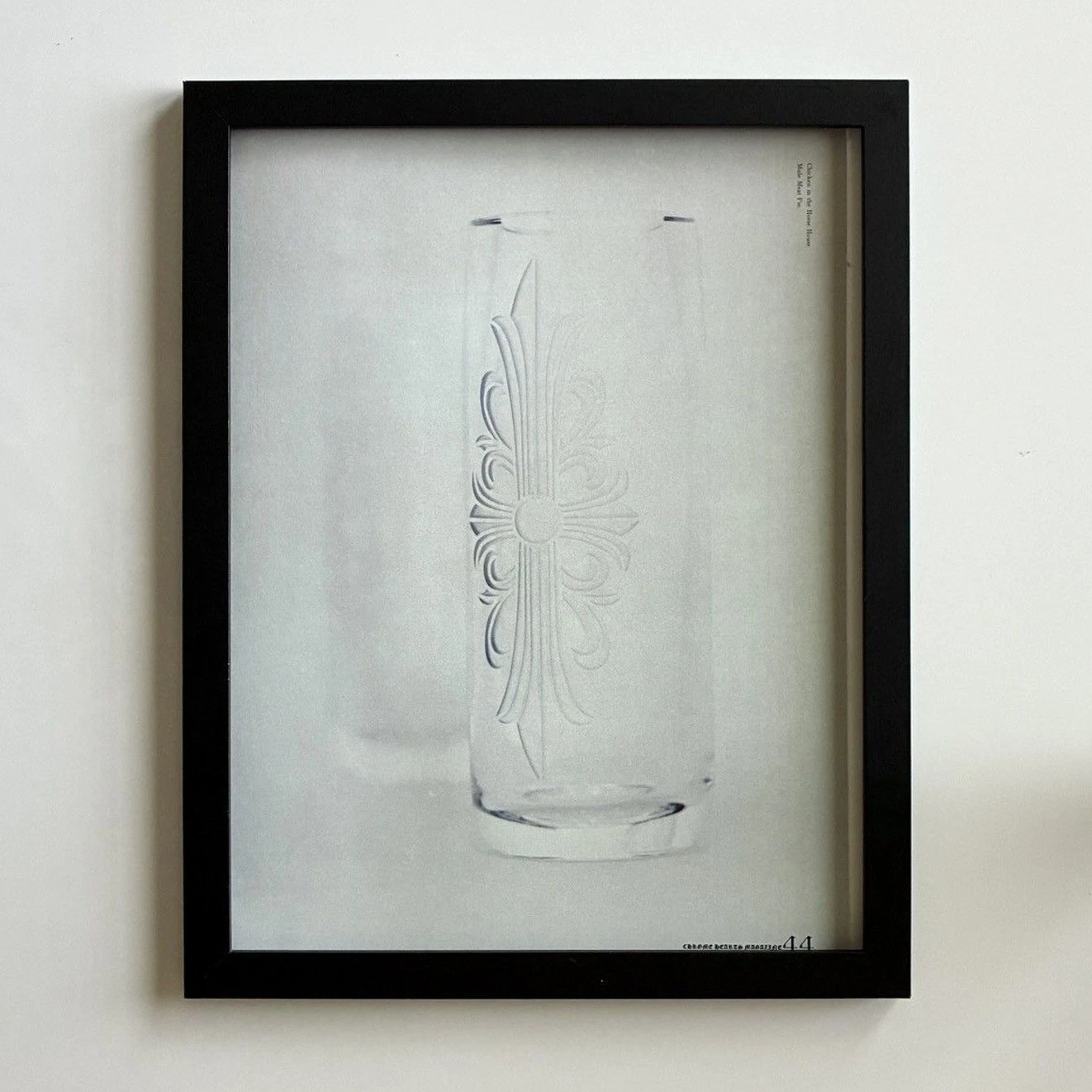 Chrome Hearts glass cup Framed poster 9x11