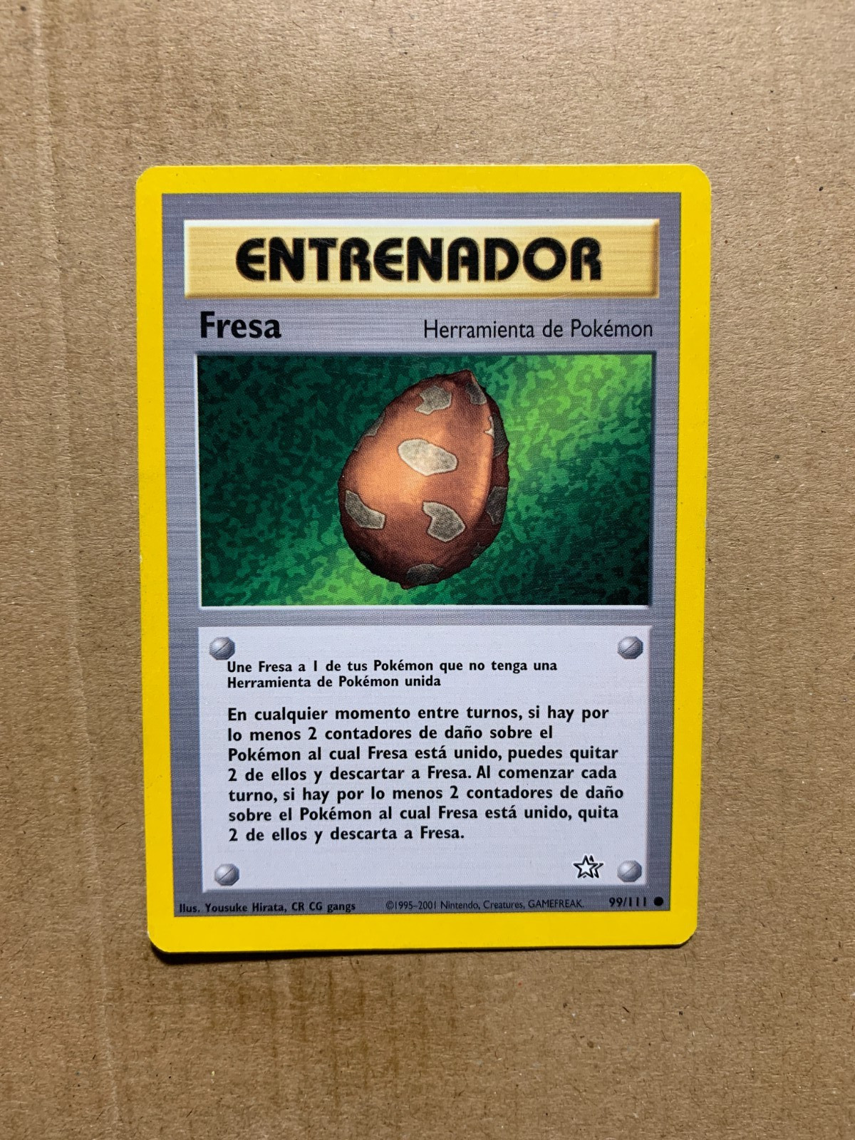 SPANISH Berry 99/111 Neo Genesis - Common Pokemon Card - LP