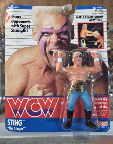 1990 WCW Galoob Series 1: Sting (Blue Tights) 5