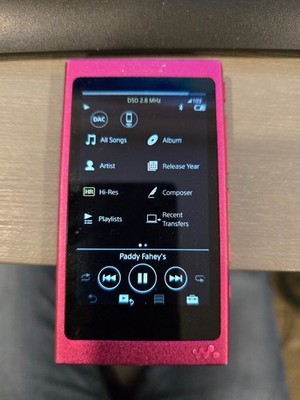 Sony Walkman NW-A35 Bordeaux Pink 16GB Digital Audio Player Hi-Res W/ Box Japan