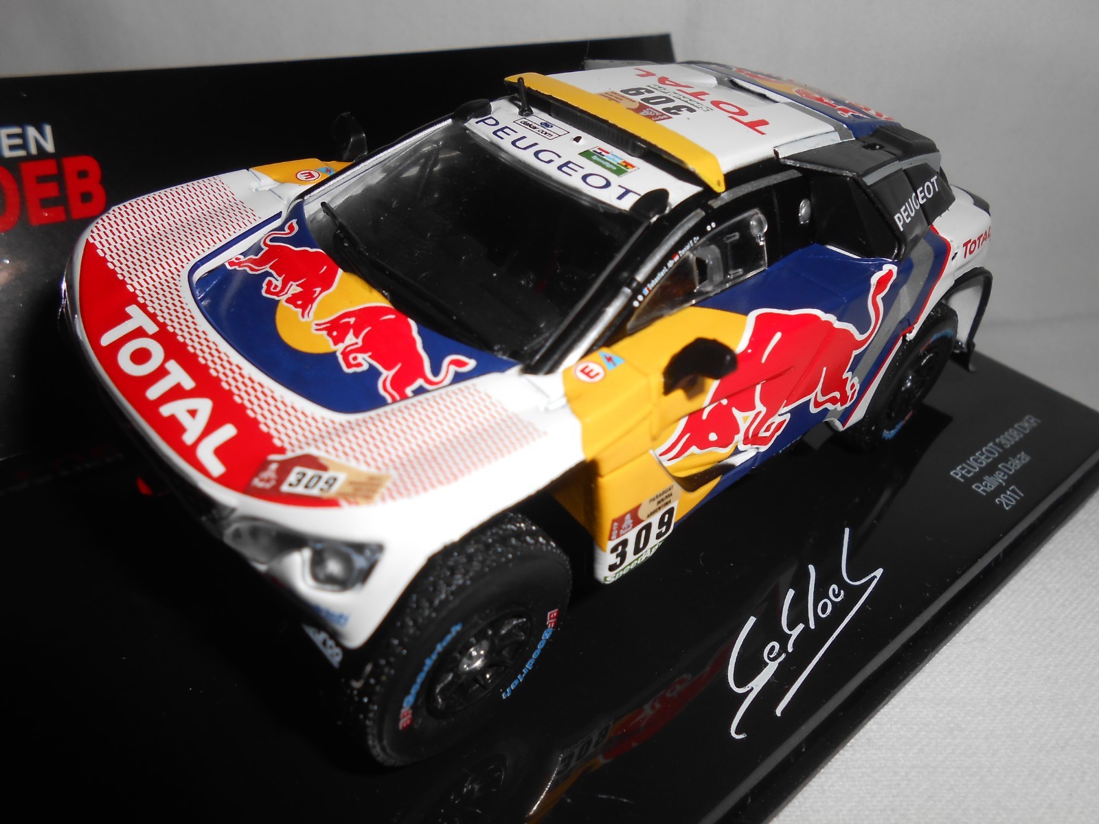 Peugeot 3008 DKR 1/43 Dakar 2017, miniature de collection en résine