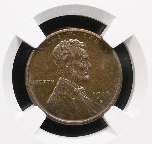 1916-S Lincoln Wheat Cent NGC AU58 BN -  96903