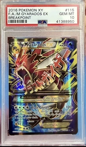 M Gyarados EX 115/122 Full Art Breakpoint XY PSA 10 GEM MINT