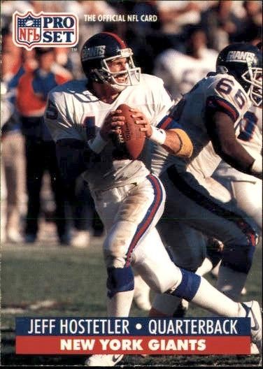 1991 Pro Set #63 Jeff Hostetler