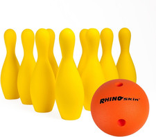 Champion Sports Foam Weighted Bowling Pin Set - Pins, Ball and Carry Case Set