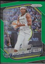Myisha Hines-Allen 2025 Panini Prizm WNBA #96 Green Prizms Dallas Wings