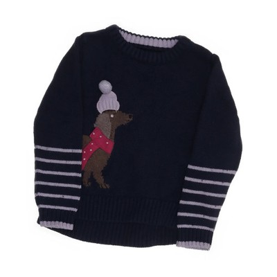 Joules, Strickpullover, Größe: 98, Blau/Pink/Braun/Weiß #Kxy
