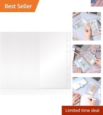 Clear Double-Sided A6 Sheet Protectors - 40-Pack for Document Organization