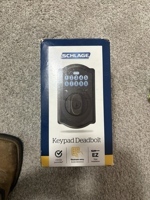 Schlage Touch Aged Bronze Camelot Deadbolt - BE375VCAM716