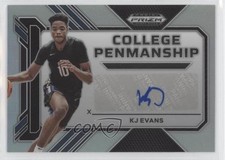 2023-24 Panini Prizm Draft Picks College Penmanship Silver KJ Evans Auto 5ub