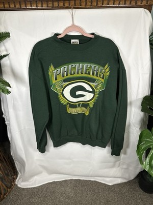 Vintage Green Bay Packers Crewneck Nutmeg Mills Made In USA Size Large 1997