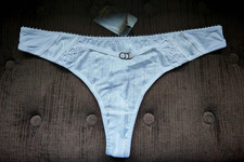 Ultimo White Curly Wurly Thong Size 14