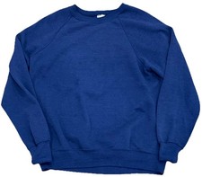 Vintage Lee Sturdy Sweats Sweatshirt Men Medium Navy Blue 90s Blank Crew Neck