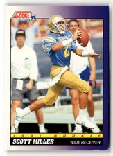 Scott Miller 1991 Score UCLA Bruins Rookie #580