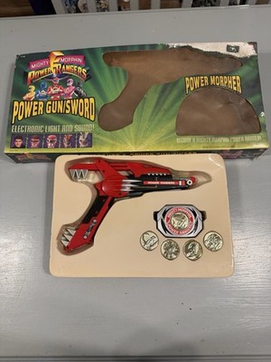 Bandai Mighty Morphin Power Rangers Powermorpher and Power Gun/Sword Vintage