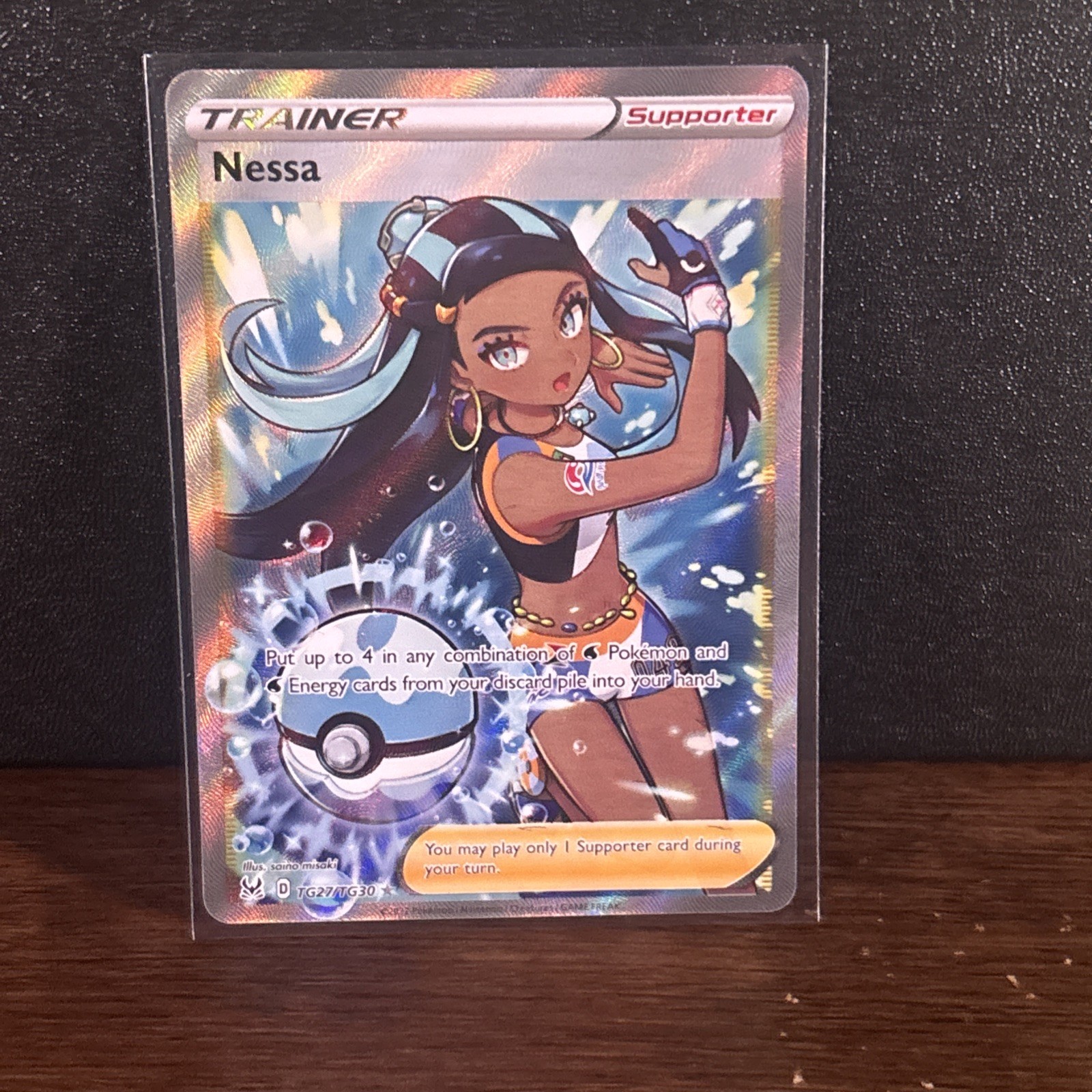 Nessa TG27/TG30 Lost Origin Trainer Gallery Full Art Holo NM Pokemon 2022