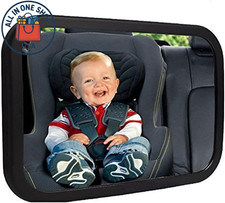 Baby Car Mirror Rear Facing Infant Seat Mirror 360  Rotating Shatterproof Safety