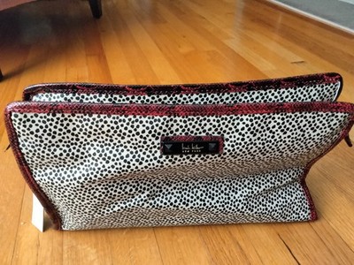 Nicole Miller New York Multicolor Sequin Makeup Cosmetic Bag 10x6