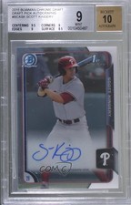 2015 Bowman Draft Chrome Pick Scott Kingery #BCA-SK BGS 9 MINT Auto 00et