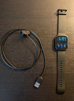 Amazfit GTS 2 Mini Smart Watch Black Silicone Band Fitness Tracker Touchscreen