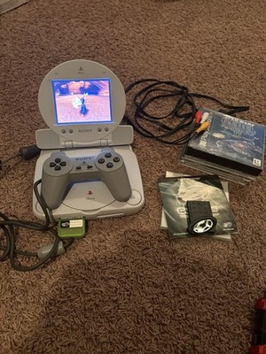 Sony PlayStation PSOne Console LCD Monitor Combo With Extras SCPH-101 SCPH-131