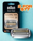 Braun Series 9 Pro Cassette 94M Shaver Head - Silver