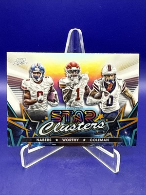 2024 Topps Cosmic Chrome NABERS/WORTHY/COLEMAN #SCL-6 Star Clusters Refractor