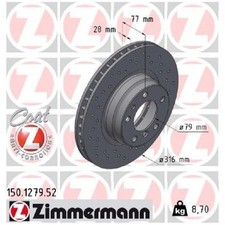 2x Bremsscheibe vorne f�r BMW 7-er E38 26235354