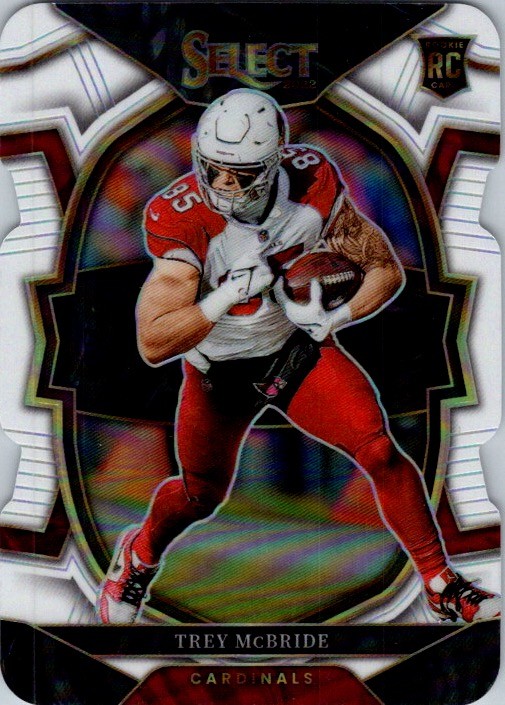 2022 Panini Select #11 Trey McBride White Prizm Die Cut #/99