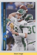 2021 Upper Deck CFL Blue Isaac Harker #151 READ 0me2