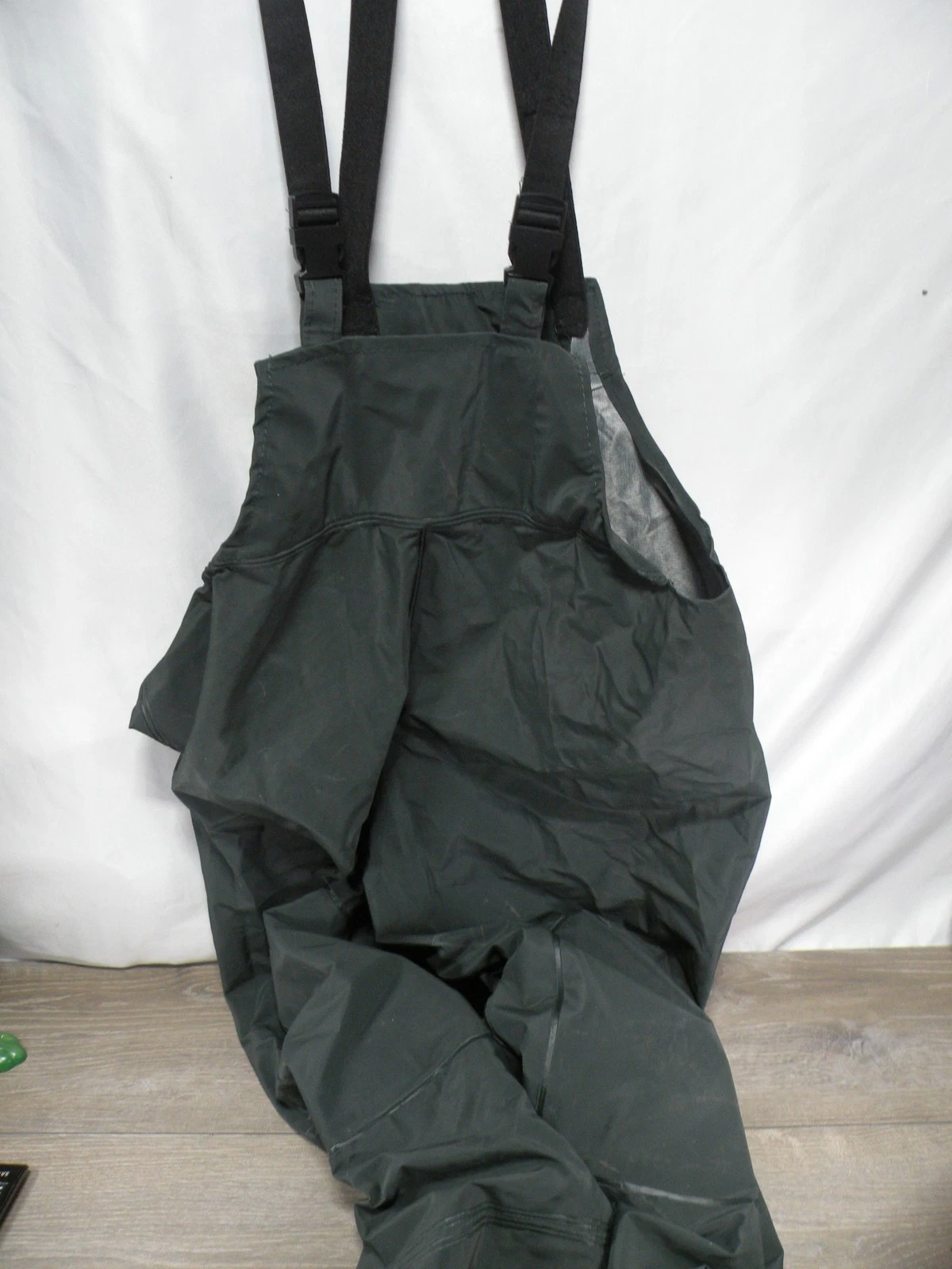 Men's X-Large Dark Green Waterproof Bib Overalls Waders Adjustable Suspenders