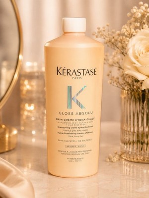 Kerastase Gloss Absolu Bain Creme Hydra Glaze Shampoo 33.8 Oz/1000ml