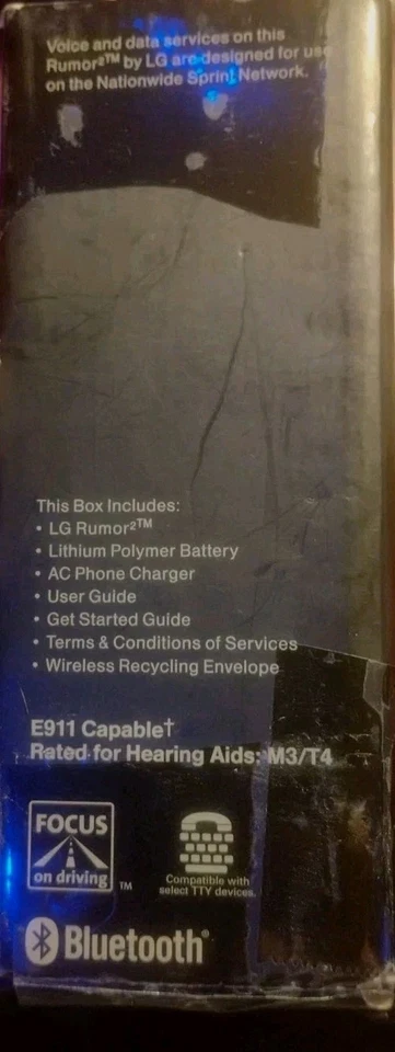 LG Rumor 2 - 22 MB - Black (Sprint) - Image 3 of 4