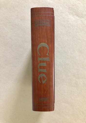CLUE Vintage Game Collection Wooden Library Book Shelf Edition UNPLAYED - NEW - Picture 2 of 9