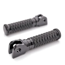 Black M-GRIP Billet Front Foot Pegs Pedal For Honda CBR650R 19-23 22 21 20