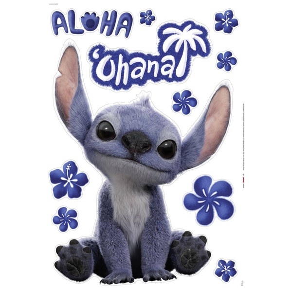Komar Wandsticker - Disney Lilo And Stitch Live Action Ohana - 70 X 50 Cm-image