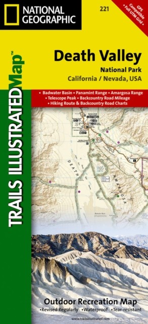 Death Valley National Park: Trails by National Geographic Maps SHEET MAP