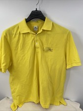 Lacoste Polo Shirt Mens Red Short Sleeve Logo Embroidered Size 9 Large Gator