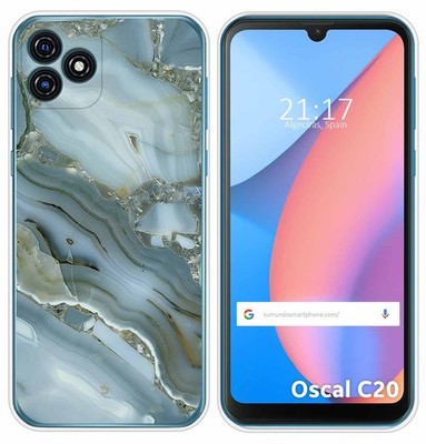Silikonhülle Für Blackview Oscal C20 / C20 Pro Marmor Design 09 Zeichnungen