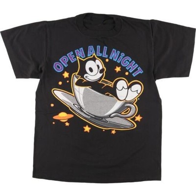 90'S Felix the Cat T-Shirt Vintage Black All size S-345XL Unisex AD02