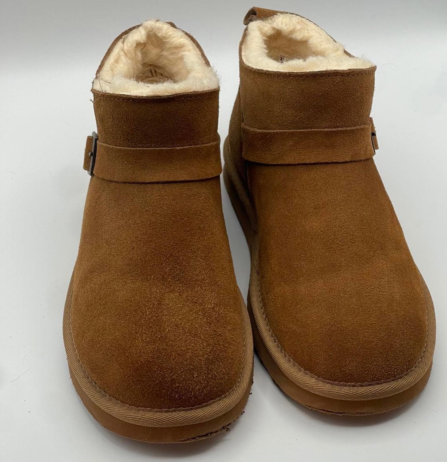 Bearpaw Brown Suede Women's Winter Boots with Fur Lining Size 9