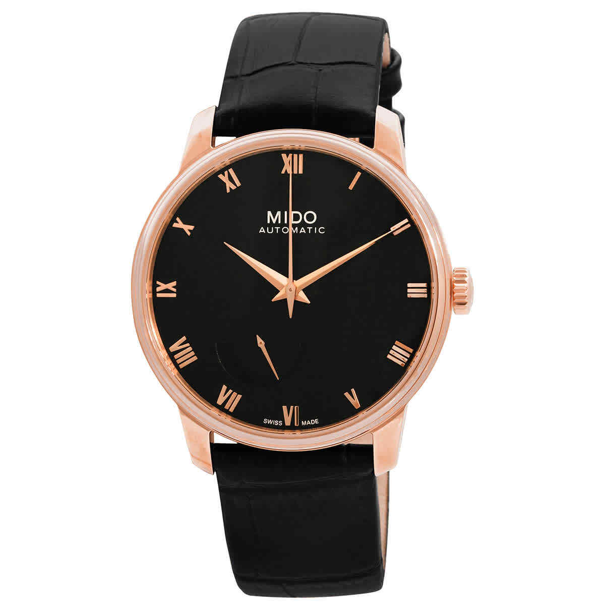 Мужские часы Mido Baroncelli III с автоматическим черным циферблатом M027.428.36.053.00