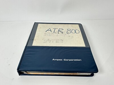 Ampex ATR-800 Series Recorder/Reproducer Manual