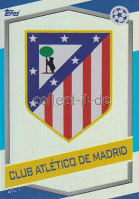TOPPS Champions League 2016/17 - ATL 1 - Club Atletico De Madrid - Logo