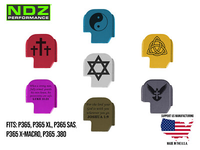 NDZ Sig P365, XL, Fuse, X Macro, AXG Slide Cover Back Plate