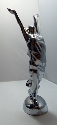 SPIRIT OF FREEDOM GODDESS BONNET MASCOT. CHROME PLATED - Picture 9 of 12