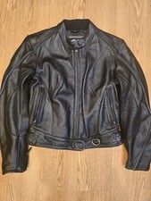 HARLEY DAVIDSON Motorcycle WOMEN'S S VOLATILE BLACK LEATHER Embossed JACKET Coat
