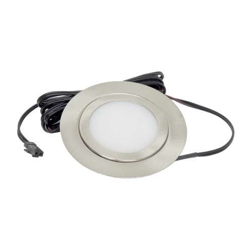 ROLUX LED-Einbauleuchte 72mm 12V/3W 3000K, matt-chrom, passt in Schalterdose - Bild 2 von 5