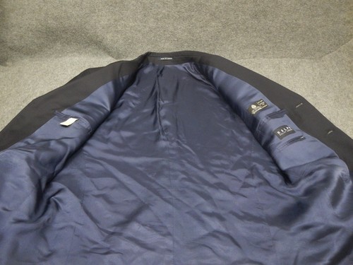 Ralph Ralph Lauren RRL Blazer Men's Size 44R Blue Three Button 100% Wool - Picture 3 of 15